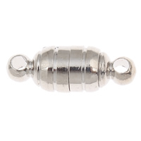 Brass Magnetic Clasp, platinum color plated, single-strand, nickel, lead & cadmium free Approx 1mm 