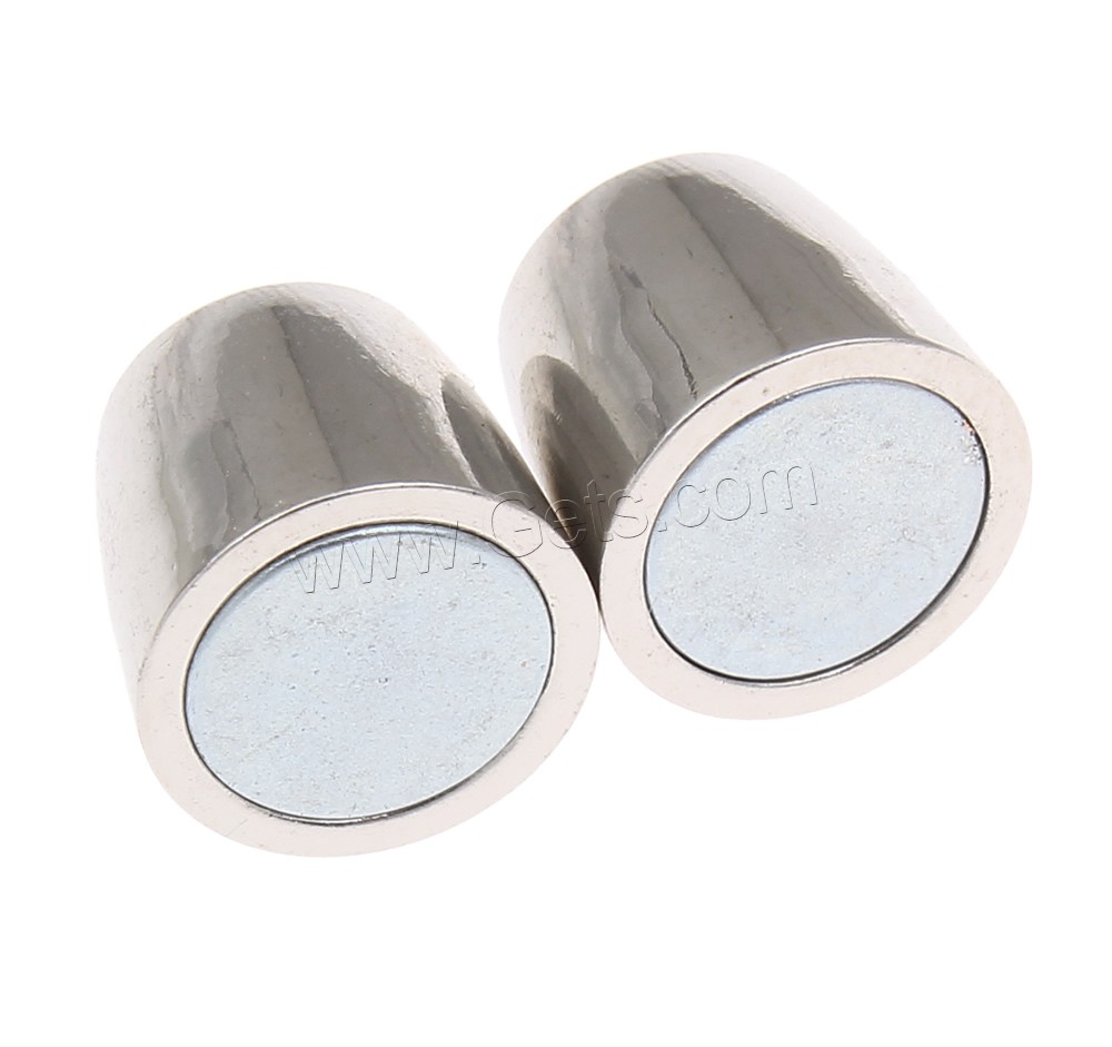 Латунные магнитные застежки, Латунь, Платиновое покрытие платиновым цвет, разный размер для выбора, не содержит никель, свинец, продается PC