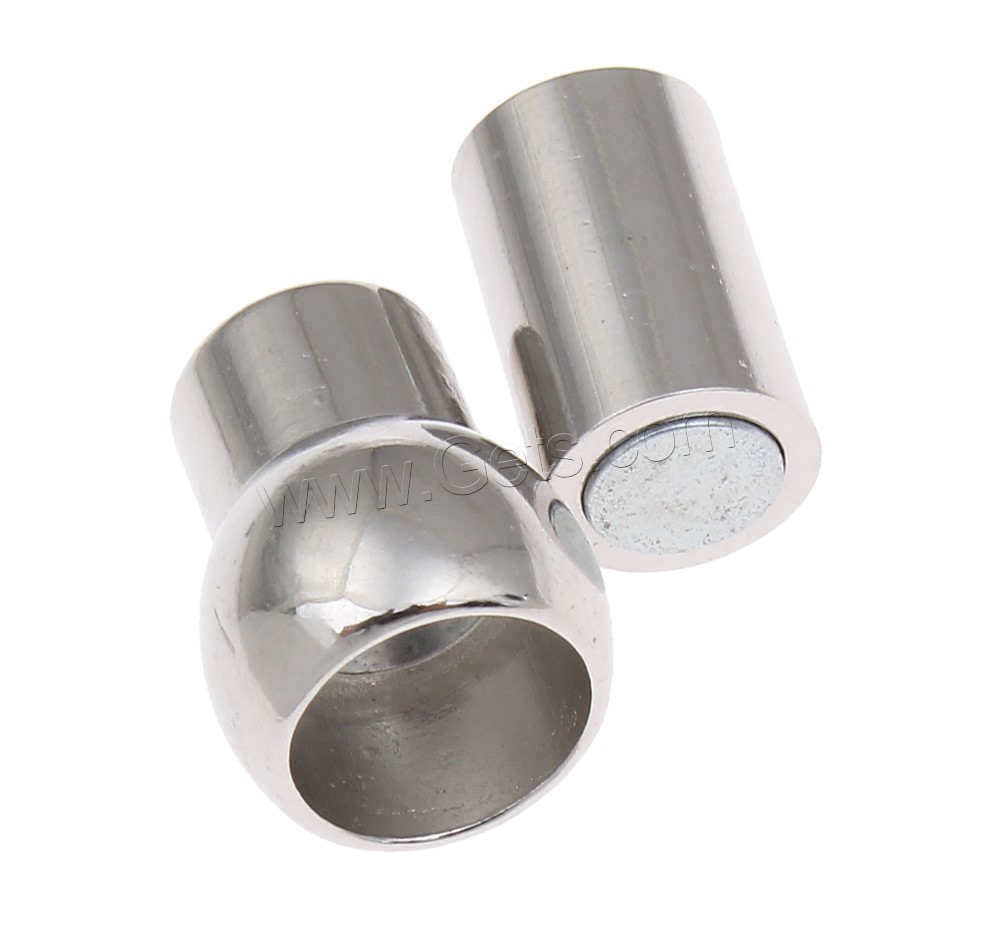 Messing Magnetverschluss, Platinfarbe platiniert, verschiedene Größen vorhanden, frei von Nickel, Blei & Kadmium, verkauft von PC