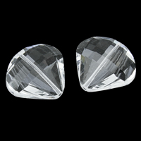 Perles de cristal larme, transparent & facettes Environ 1.5mm Vendu par sac
