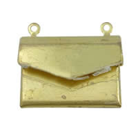 Brass Locket Pendants, Envelope, plated 