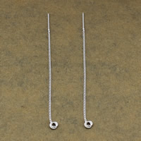 Sterling Silver Ear Thread, 925 Sterling Silver, UV plating 