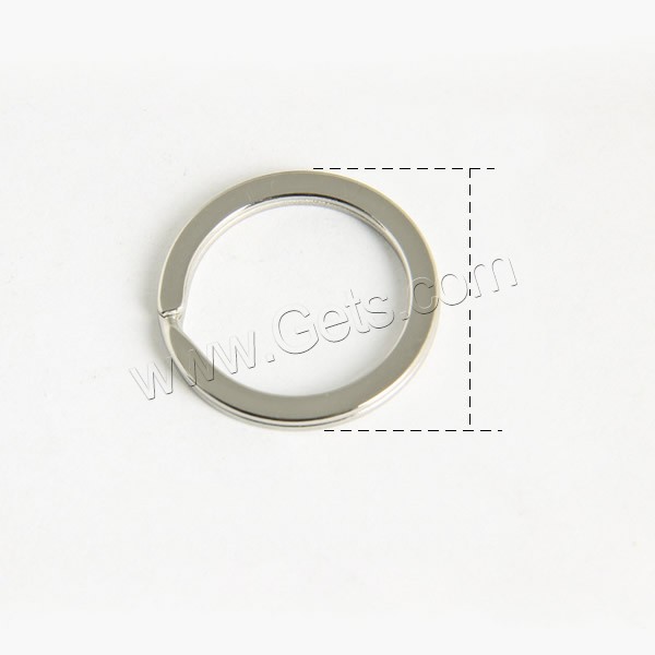 Iron Split Ring, Donut, platinum color plated, different size for choice, Sold By PC