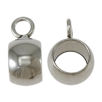 Stainless Steel Bail Bead, Donut, original color Approx 2mm,5mm 