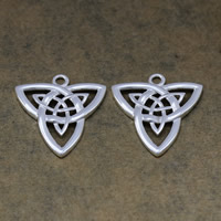 Sterling Silver Pendants, 925 Sterling Silver, Triangle, plated Approx 2mm 