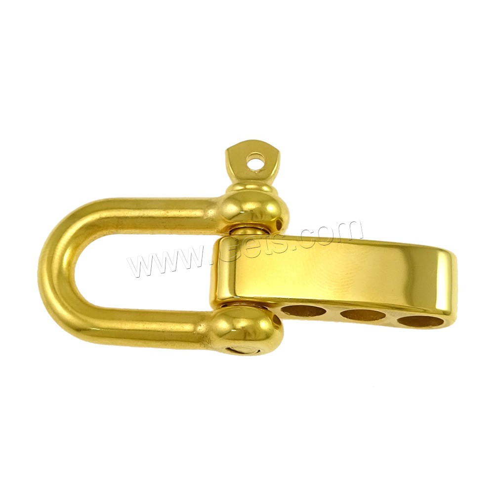 Stainless Steel Screw Pin Shackle, plated, handmade polishing & different size for choice, more colors for choice, Sold By Set