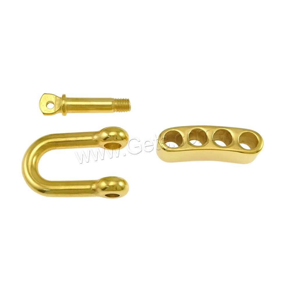 Stainless Steel Screw Pin Shackle, plated, handmade polishing & different size for choice, more colors for choice, Sold By Set
