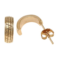 Zinc Alloy Stud Earring, brass post pin, real rose gold plated 