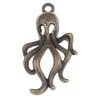 Zinc Alloy Animal Pendants, Octopus, antique bronze color plated, nickel, lead & cadmium free Approx 1.5mm, Approx 