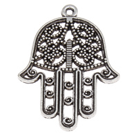 Zinc Alloy Hamsa Pendants, antique silver color plated, Islamic jewelry, nickel, lead & cadmium free Approx 1mm, Approx 