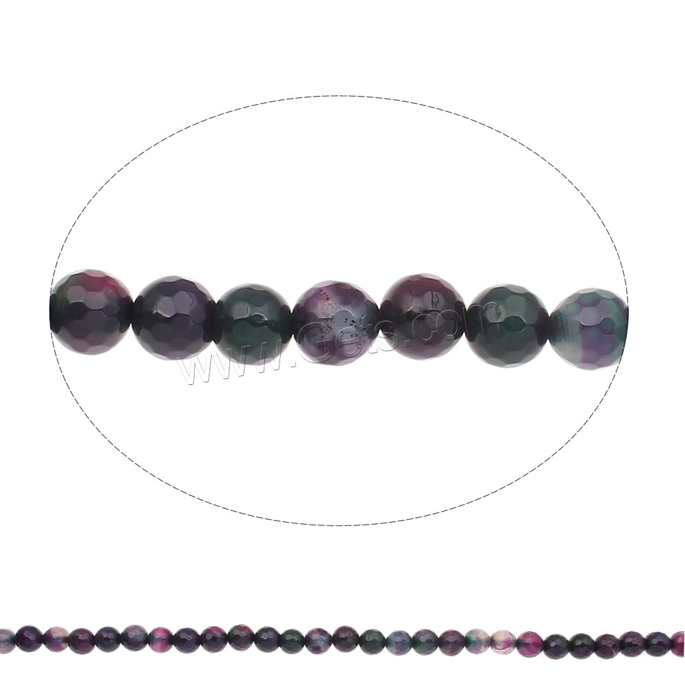 Perlas naturales ágata loca, Ágata loca, Esférico, diverso tamaño para la opción & facetas, agujero:aproximado 1mm, longitud:aproximado 15 Inch, Vendido por Sarta