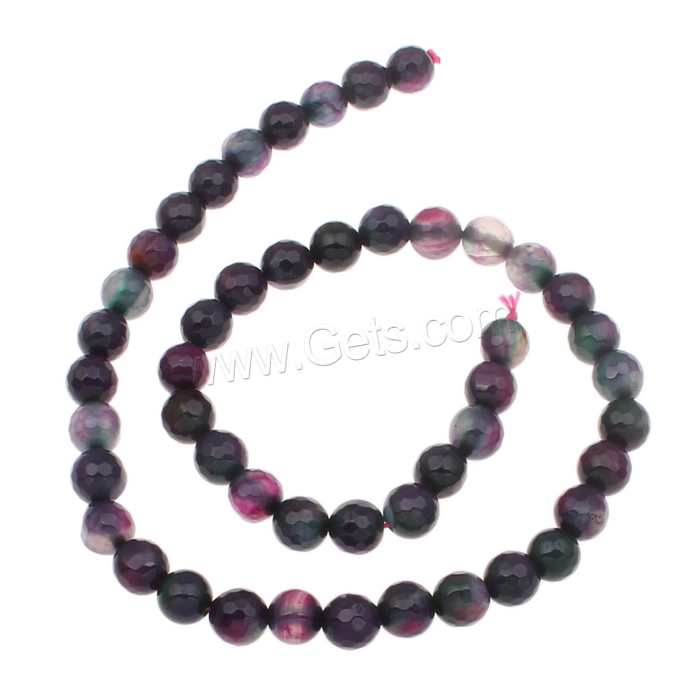 Natural Crazy Agate Beads, Round, different size for choice & faceted, Hole:Approx 1mm, Length:Approx 15 Inch, Sold By Strand