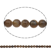 Perles en labradorite, Rond, naturel, normes différentes pour le choix Environ 1mm Environ 17 pouce, Vendu par brin
