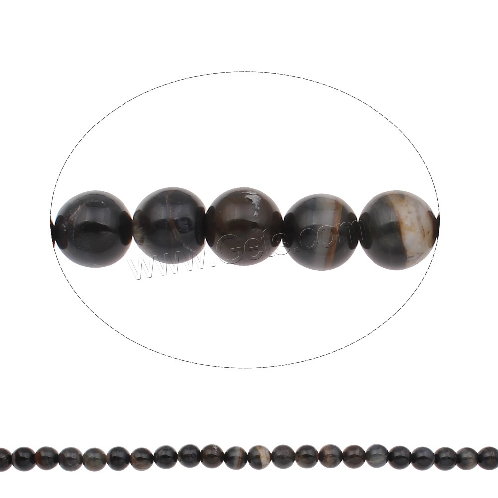 Tiger Eye Beads, Round, natural, different size for choice, blue, Hole:Approx 1mm, Length:Approx 17 Inch, Sold By Strand