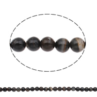 Tiger Eye Beads, Round, natural blue Approx 1mm Approx 17 Inch 