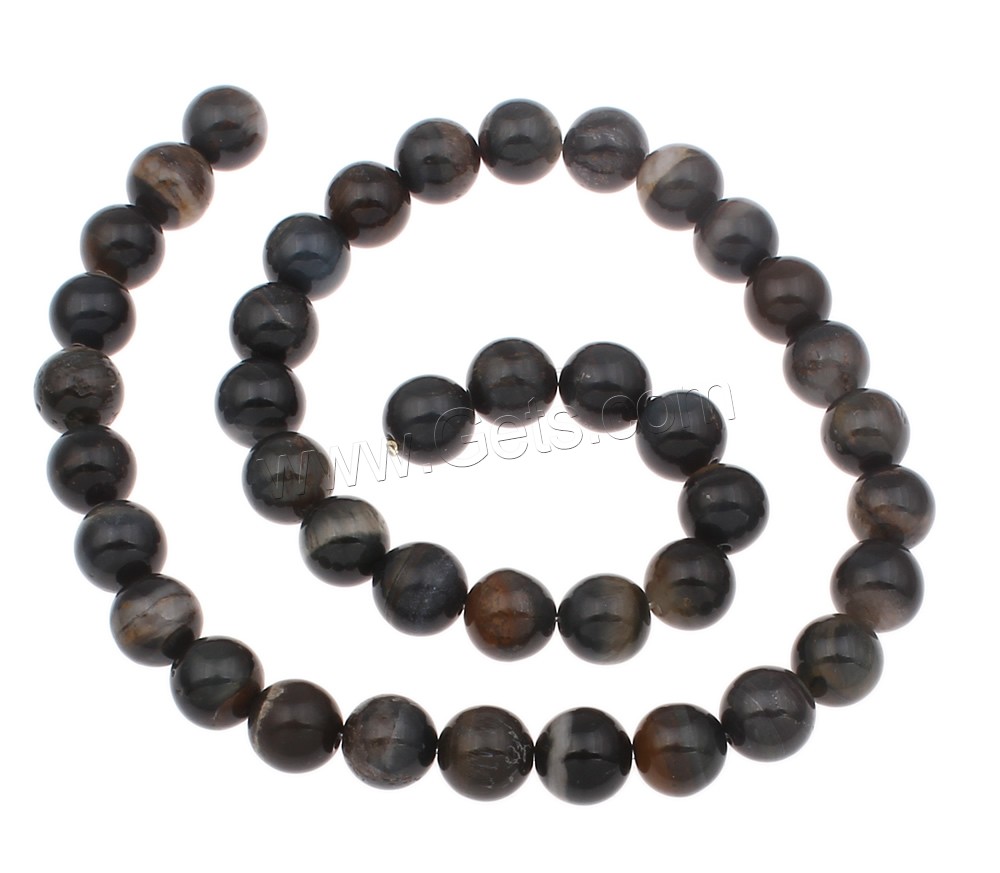 Tiger Eye Beads, Round, natural, different size for choice, blue, Hole:Approx 1mm, Length:Approx 17 Inch, Sold By Strand