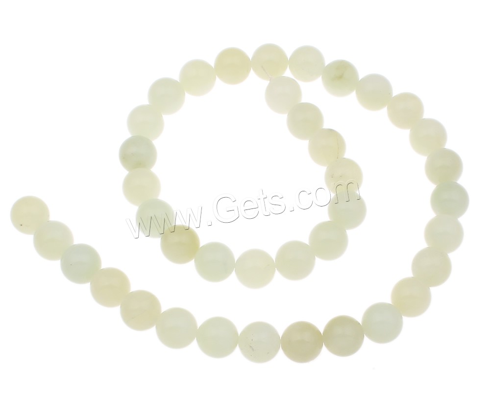 Jade New Mountain Bead, Round, natural, different size for choice, Hole:Approx 1mm, Length:Approx 17 Inch, Sold By Strand