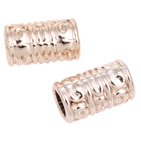 Zinc Alloy Large Hole Beads, Tube, plated nickel, lead & cadmium free Approx 6mm 