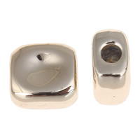 Zinc Alloy Jewelry Beads, Rectangle, real gold plated, nickel, lead & cadmium free Approx 3mm 
