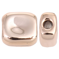 Zinc Alloy Jewelry Beads, Rectangle, real rose gold plated, nickel, lead & cadmium free Approx 2mm 