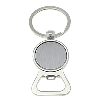 Zinc Alloy Key Chain Findings, platinum color plated, DIY Stickers & with bottle opener  84mm, Inner Approx 25mm 