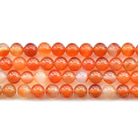Perles Agates rouges naturelles, agate rouge, Rond, normes différentes pour le choix Environ 1mm Environ 15.5 pouce, Vendu par brin