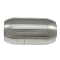 Round Stainless Steel Magnetic Clasp, Column, plated 