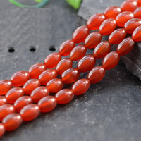 Natural Red Agate Beads, Oval Approx 15.5 Inch 