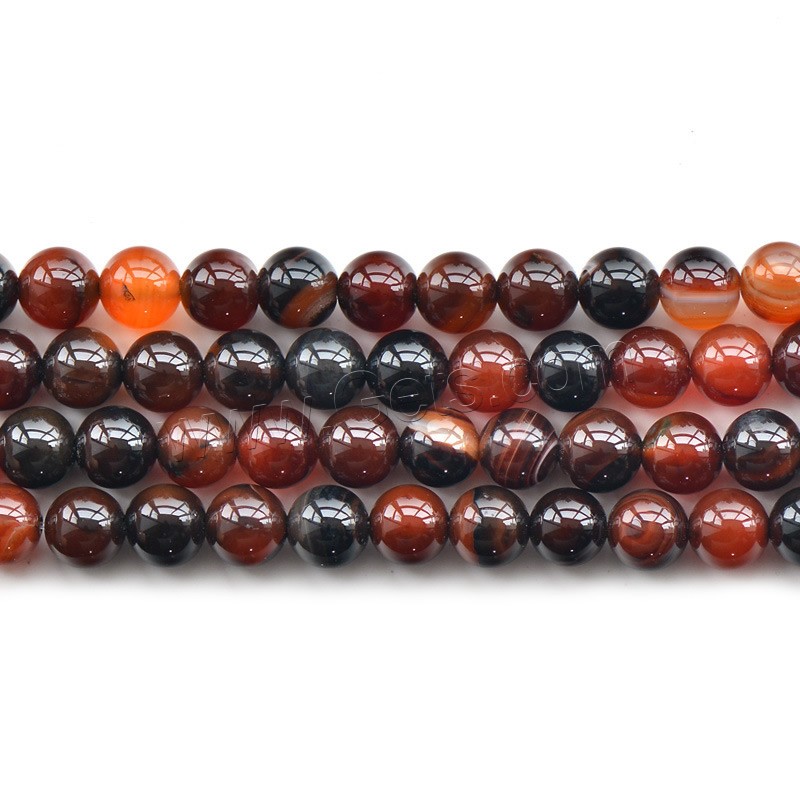 Natürliche traumhafte Achat Perlen, Traumhafter Achat, rund, verschiedene Größen vorhanden, Bohrung:ca. 1mm, Länge:ca. 15.5 ZollInch, verkauft von Strang