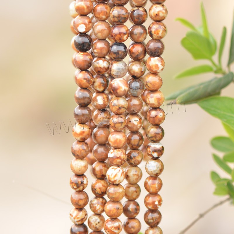 Natural Crazy Agate Beads, Round, different size for choice, Hole:Approx 1mm, Length:Approx 15.5 Inch, Sold By Strand