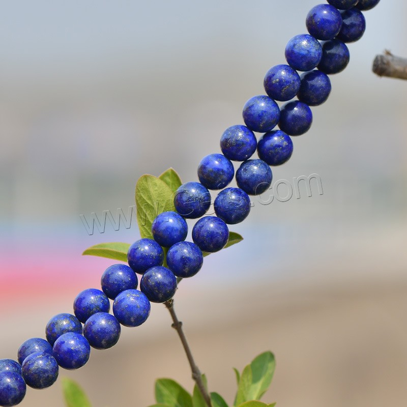 Synthetic Lapis Lazuli Bead, Round, different size for choice, blue, Hole:Approx 1mm, Length:Approx 15.5 Inch, Sold By Strand