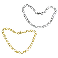 Stainless Steel Chain Bracelets, plated, twist oval chain Approx 8 Inch 