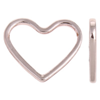 Zinc Alloy Linking Ring, Heart, real rose gold plated, nickel, lead & cadmium free Approx 