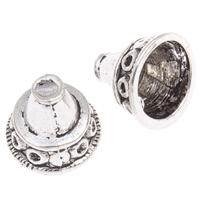 Zinc Alloy Bead Caps, antique silver color plated, lead & cadmium free Approx 1.5mm, Approx 