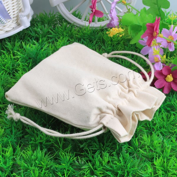 Linen Jewelry Pouches Bags, with Cotton Cord, different size for choice, Sold By PC