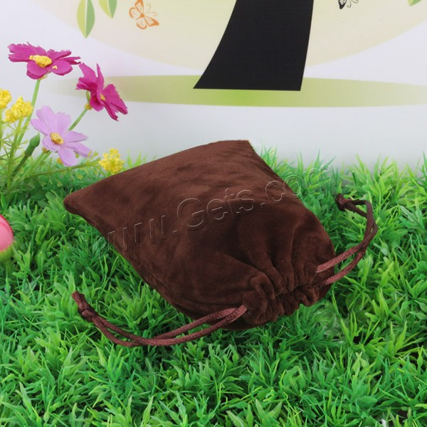 Bolsa de regalo de terciopelo, Pana, con cordón de nylon, diverso tamaño para la opción, color mixto, Vendido por UD