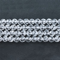 Natural Clear Quartz Beads, Round & twist Approx 1mm Approx 15.5 Inch 