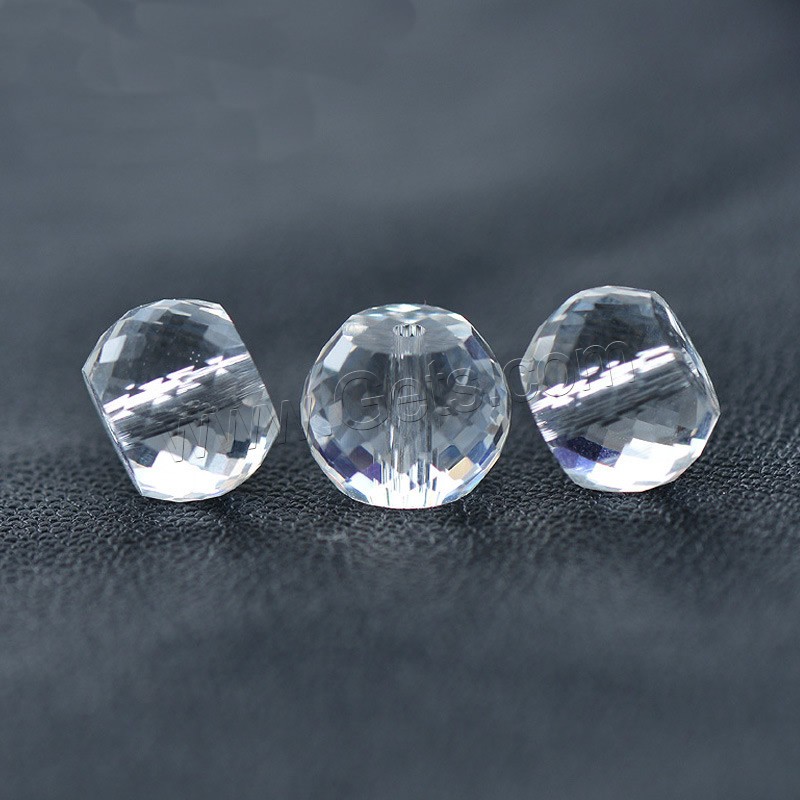 Fashion Crystal Beads, Drum, different size for choice & faceted, Crystal, Hole:Approx 1mm, Sold By PC