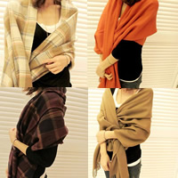 Viscosa bufanda y mantón, Rectángular, diferentes estilos para la opción, 210x65cm, Vendido por Sarta[