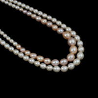 Rice Cultured Freshwater Pearl Beads, natural, graduated beads 4-8mm Approx 0.8mm Approx 16 Inch 