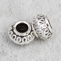 Zinc Alloy Jewelry Beads, Drum, antique silver color plated, lead & cadmium free Approx 3mm, Approx 