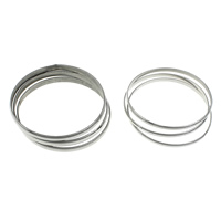 Stainless Steel Bangle Set original color Approx 8 Inch 