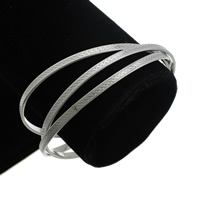 Stainless Steel Bangle Set, original color, 3mm, Inner Approx 65mm Approx 8 Inch 