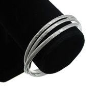 Stainless Steel Bangle Set, original color, 3mm, Inner Approx 62mm Approx 7.5 Inch 