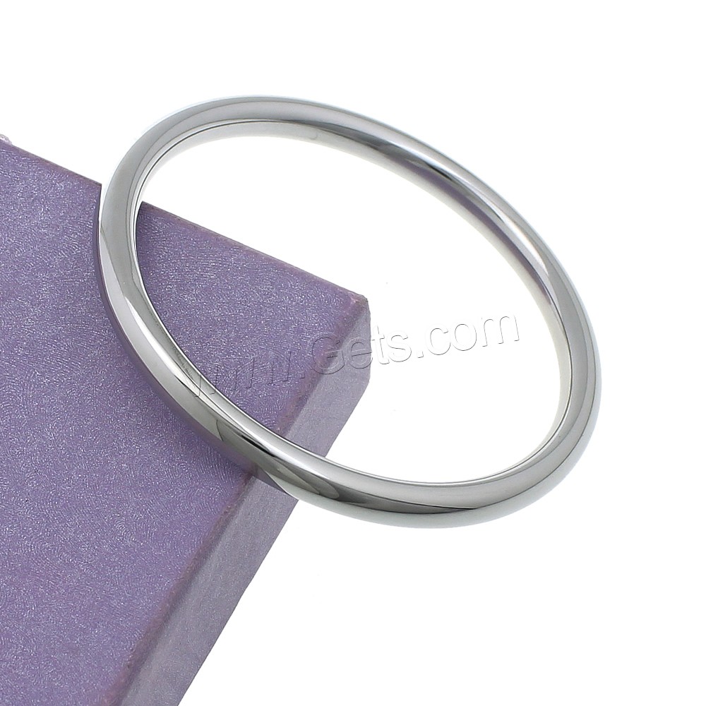 Stainless Steel Bangle, different size for choice, original color, Sold By PC