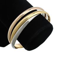 Stainless Steel Bangle Set, plated, multi-colored, 6mm, Inner Approx 65mm Approx 8 Inch 