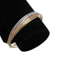 Stainless Steel Bangle Set, plated, multi-colored, 1mm, Inner Approx 68mm Approx 8.5 Inch 