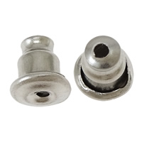 Stainless Steel Barrel Bullet Style Ear Nut, original color Approx 0.8mm 