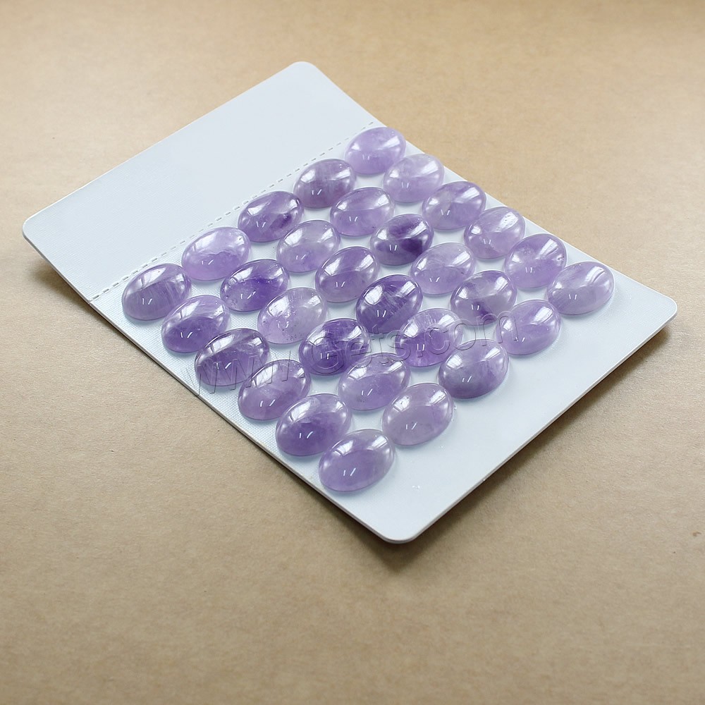 Amethyst Cabochon, Flat Oval, natural, February Birthstone & different size for choice & flat back, Sold By Bag