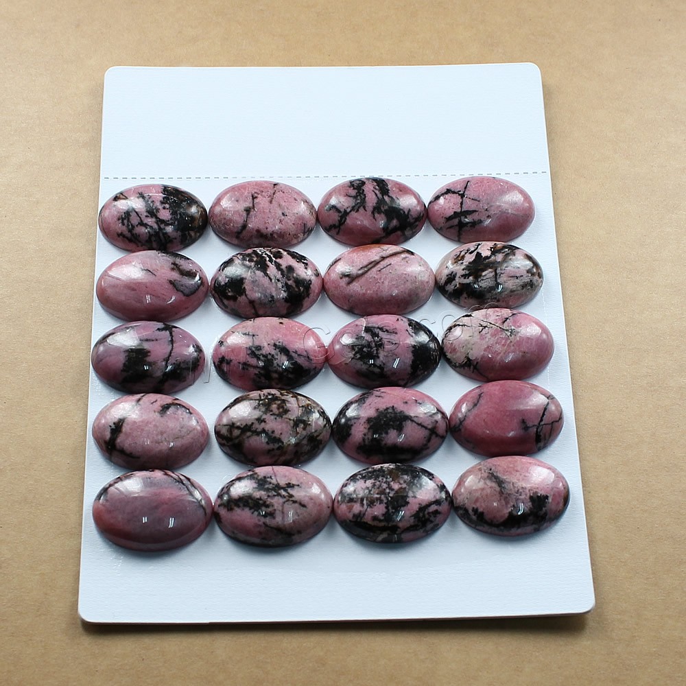 Rhodochrosite Cabochon, Flat Oval, natural, different size for choice & flat back, Sold By Bag